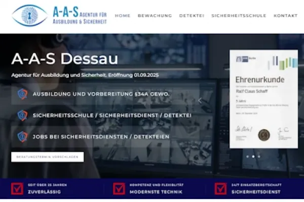 Webdesign mit SEO und Referenzen.