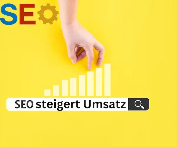 SEO steigert den Umsatz. SEO verbessert die Auffindbarkeit. Die Suchmaschinenoptimierung erhöht die Besucherzahlen.
