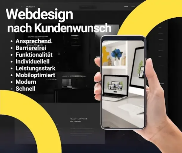 Webdesign ist eine Präsentation von einer Firma im Internet.