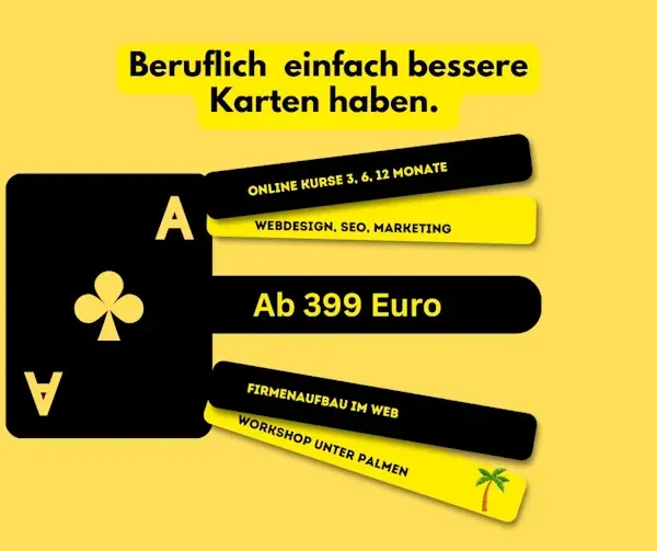 Beruflich bessere Karten haben.