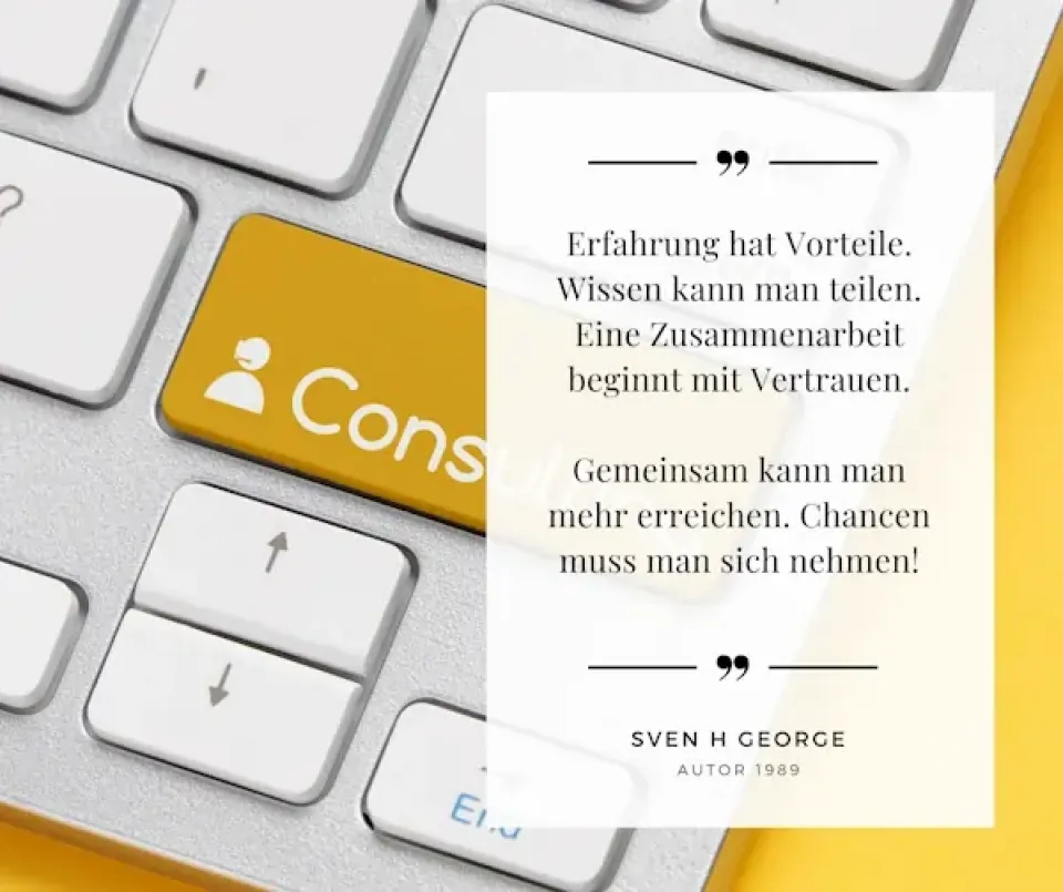 Die Weisheit ist der Erfolg. Consulting für die Firma durch meine Unternehmensberatung.