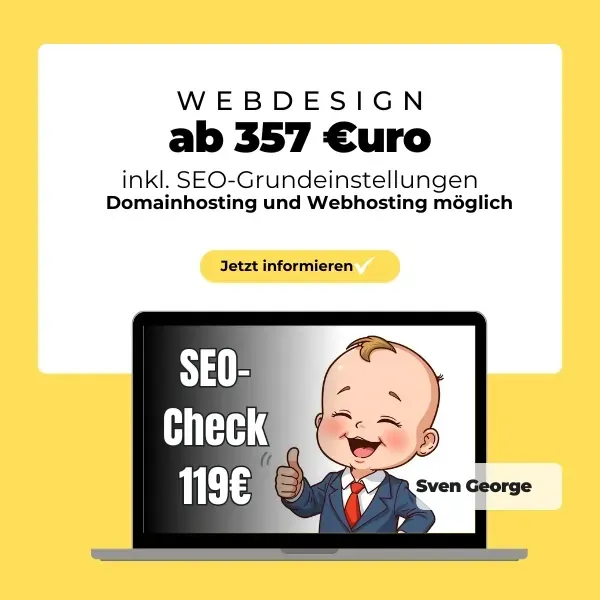 Preiswertes Webdesign mit SEO und Hosting.
