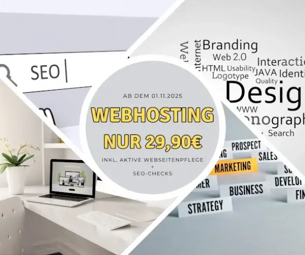 Ab dem 01.11.2025 Webdesign, SEO, sowie marketing und Hosting.