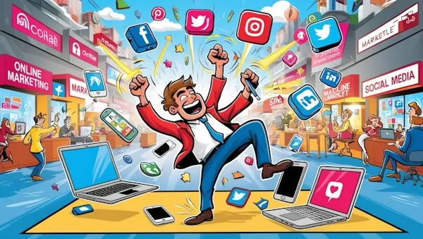 Onlinemarketing wird gezielt und themenbezogen durchgeführt.