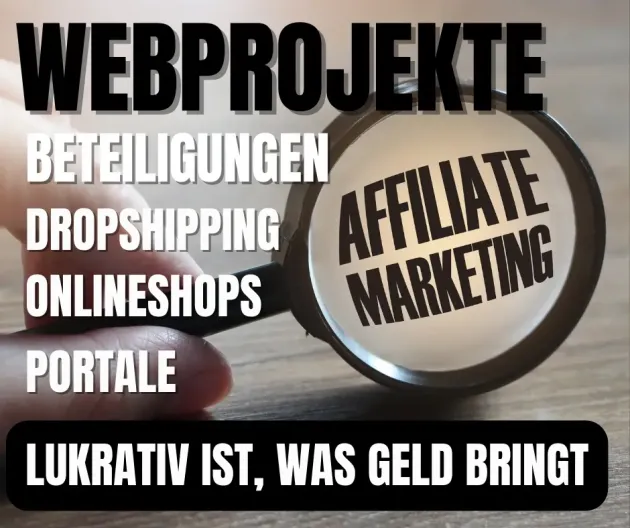 Partner werden. Affiliate Marketing und Drobshipping