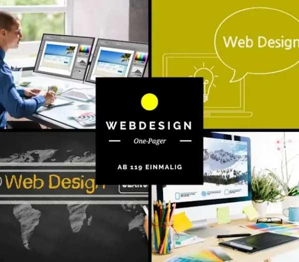 Webdesign onepager 119 Euro