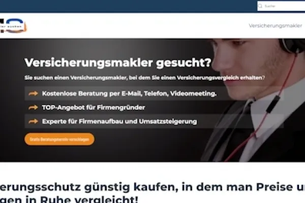 Webseite Versicherungen