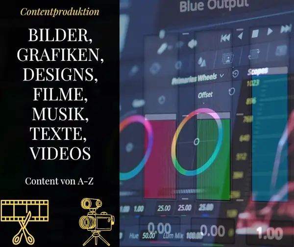 Produktionswerkstatt für Bilder, Fotografie, Filme, Texte, Videos, Grafiken und Designs