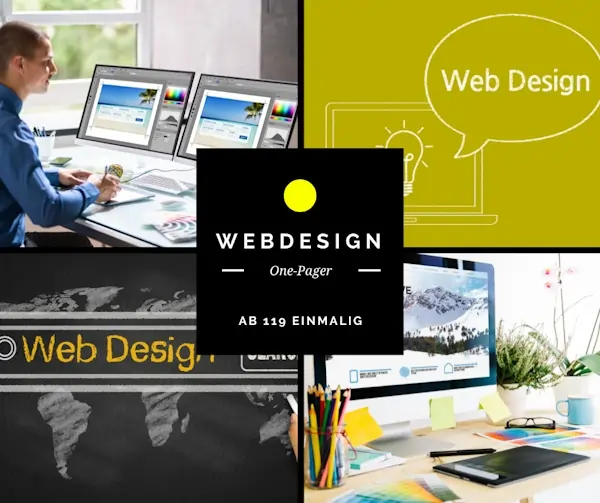 Webdesign onepager 119 Euro