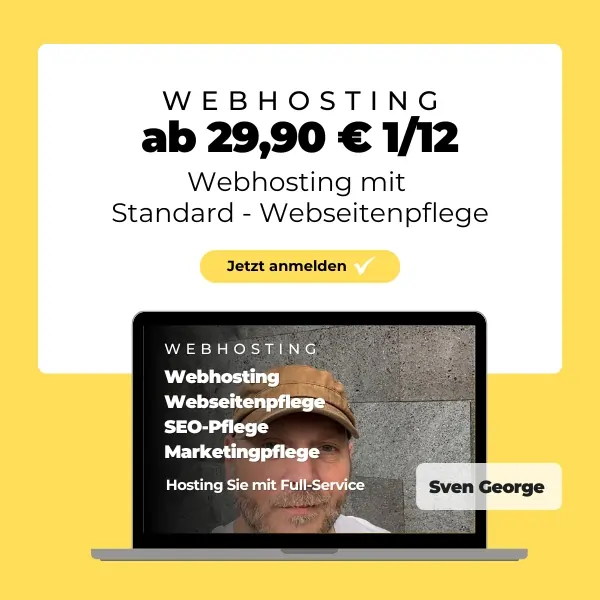 Hosting inkl. Domain und Standard Webseitenpflege ab 29,90 €uro.