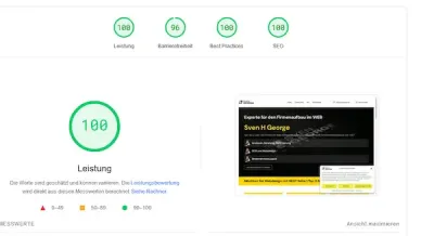 Leistungsstarkes Webdesign plant man