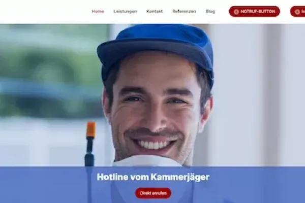 Webdesign Berlin mit dem Kammerjäger auf Seite 1 bei Google.